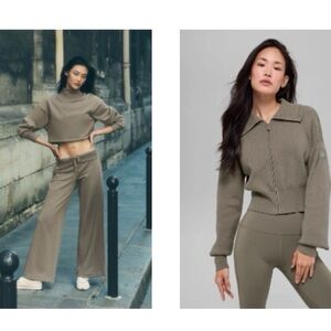 Light cocoa Alo yoga set